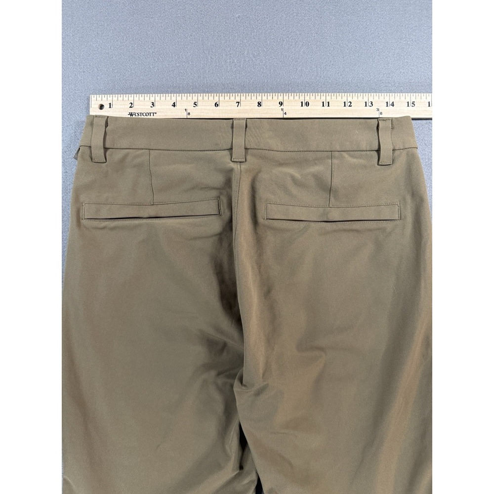 Lululemon ABC Slim Fit Pocket Pants Mens 29x29 Khaki Tan Mid Rise Zip Pocket - Picture 9 of 10